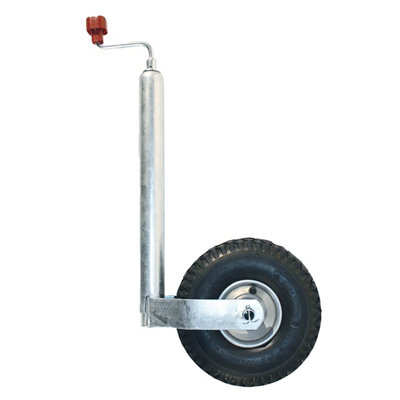 AL-KO Plus Jockey Wheel With Pneumatic Rubber Tyre for Caravans and ...