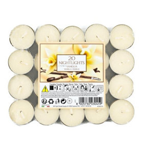Aladino Vanilla Tea Lights (Pack of 20) Natural (One Size)