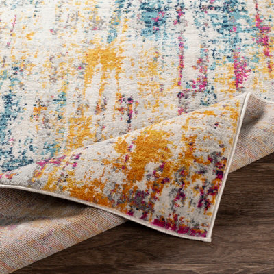 ALANA Abstract Modern Marble Blue Area Rug 160 x 215 cm