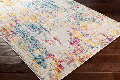 ALANA Abstract Modern Marble Blue Area Rug 160 x 215 cm