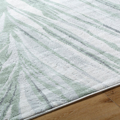 ALAYA Scandi Coastal Medium Green Area Rug 160 x 215 cm