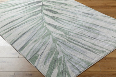 ALAYA Scandi Coastal Medium Green Area Rug 160 x 215 cm