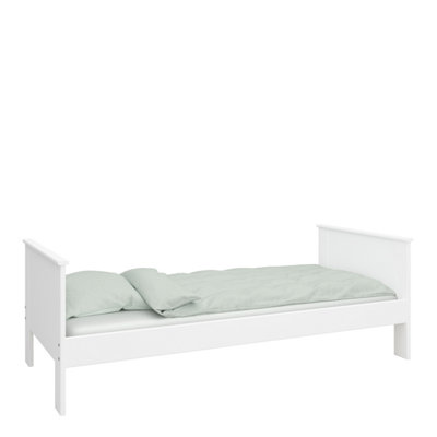 Alba Single Bed frame in White