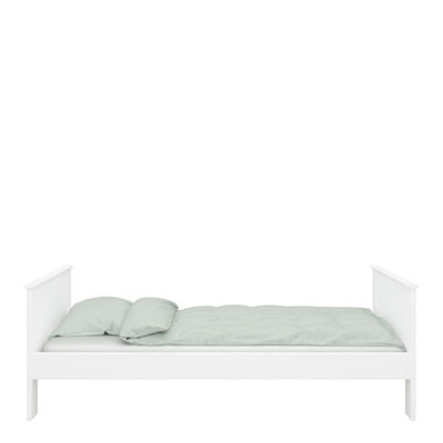 Alba Single Bed frame in White