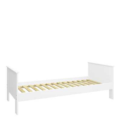Alba Single Bed frame in White