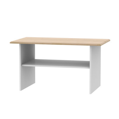 Albert Coffee Table in Grey Matt & Oak (Ready Assembled)