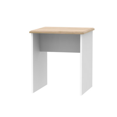 Albert Lamp Table in White Ash & Oak (Ready Assembled)