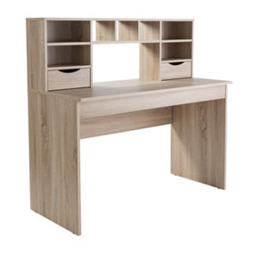 Albion desk with 2 drawers in light oak