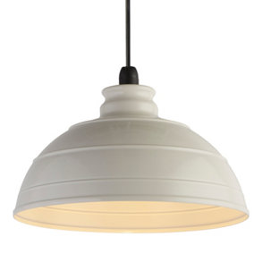 Albion Steel Ceiling Pendant Easy Fit Shade Home Décor Ceiling Light