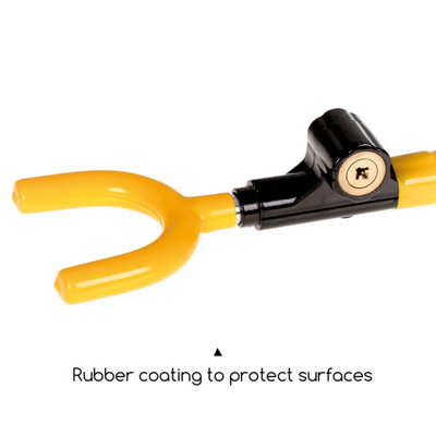 alca Double Hook Car Steering Wheel Lock with 3 Keys  A302000