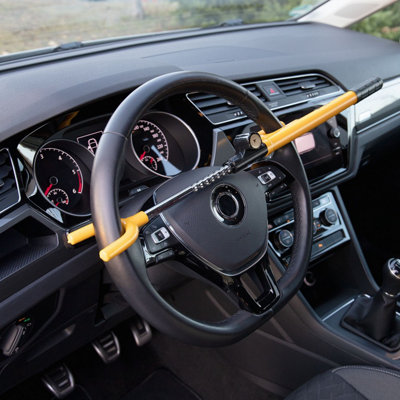 alca Double Hook Car Steering Wheel Lock with 3 Keys  A302000