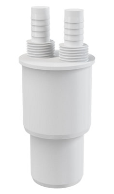 Alcaplast 40/50mm x 1/2 Inch Waste Hose Connector White Plastic Reduction Connection Reducer
