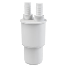 Alcaplast 40/50mm x 1/2 Inch Waste Hose Connector White Plastic Reduction Connection Reducer