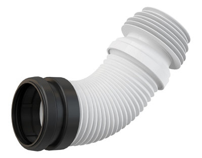Alcaplast 90/110mm Toilet Elbow Flexi Waste Connector Universal Range Plastic Flexible
