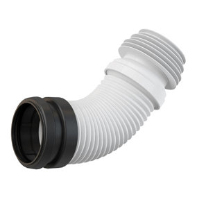 Alcaplast 90/110mm Toilet Elbow Flexi Waste Connector Universal Range Plastic Flexible