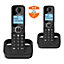 Alcatel F860 Duo, full featured Cordless Phone, Twin Pack, Black