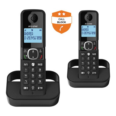TELÉFONOS FIJOS INÁLAMBRICOS ALCATEL F860 DUO NEGRO - , S.A