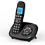 Alcatel XL595 Cordless Phone with Answering Machine, Black