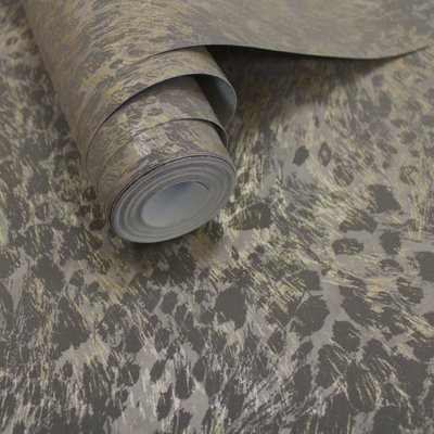 Alchemy Wallpaper Collection Panthera Charcoal Holden 65872