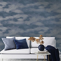 Alchemy Wallpaper Collection Stratus Navy Holden 65861
