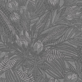 Alchemy Wallpaper Collection Susara Charcoal Holden 65822