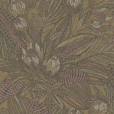 Alchemy Wallpaper Collection Susara Ochre Holden 65820