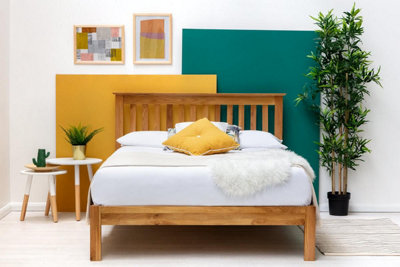 Alderley Solid Oak Wooden Double Bed Frame 4ft6