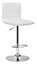 Aldo Breakfast Bar Stool, Single, Height Adjustable Seat, Rotates 360 degrees, Kitchen & Home Barstools, White