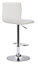 Aldo Breakfast Bar Stool, Single, Height Adjustable Seat, Rotates 360 degrees, Kitchen & Home Barstools, White