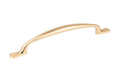 ALEGRA - kitchen, bedroom and office cabinet door handle - 160mm - brushed steel