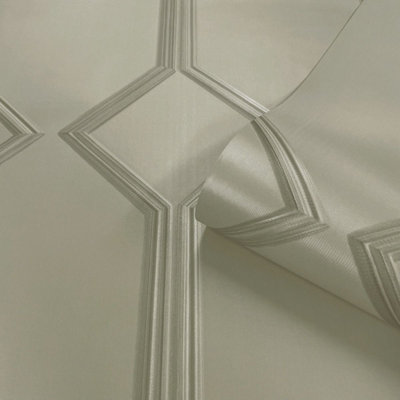 Alessia Panel Vinyl Wallpaper Beige Belgravia 218 - 3