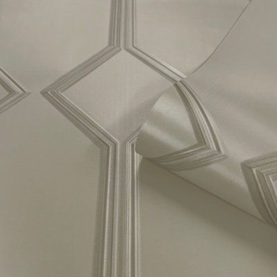 Alessia Panel Vinyl Wallpaper Beige Belgravia 218 - 4
