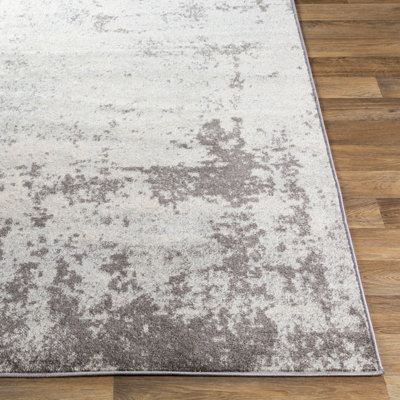 ALEX Abstract Modern Marble Medium Grey Area Rug 160 x 220 cm