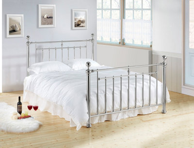 Alexander 4FT6 Double Chrome Bed Frame