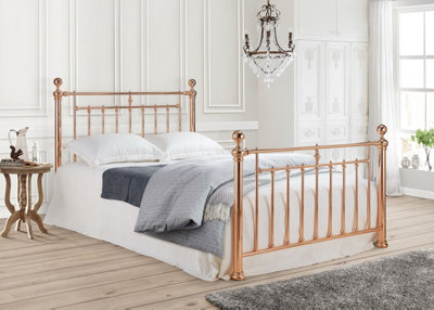 Alexander 4FT6 Double Rose Gold Bed Frame