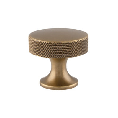 Alexander & Wilks Berlin Cupboard Knob - Antique Brass - 38mm