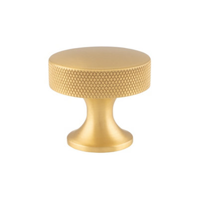 Alexander & Wilks Berlin Cupboard Knob - Satin Brass - 38mm