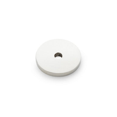 Alexander & Wilks Circular Backplate - Polished Nickel - Diameter 25mm