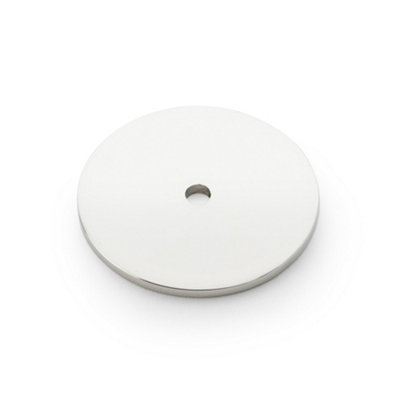 Alexander & Wilks Circular Backplate - Polished Nickel - Diameter 40mm