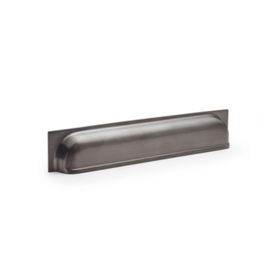 Alexander & Wilks Quantock Cup Pull Handle - Dark Bronze PVD - Centres 203mm