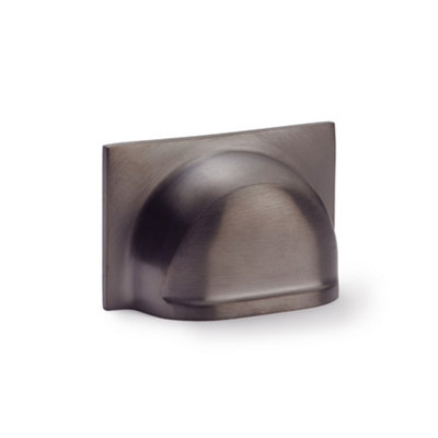 Alexander & Wilks Quantock Cup Pull Handle - Dark Bronze PVD - Centres 40mm