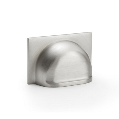 Alexander & Wilks Quantock Cup Pull Handle - Satin Nickel - Centres 40mm