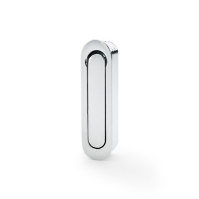 Alexander & Wilks Radius Sliding Door Edge Pull - Polished Chrome