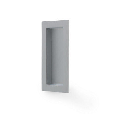Alexander & Wilks Rectangular Flush Pull - 100X45Mm-  Satin Chrome