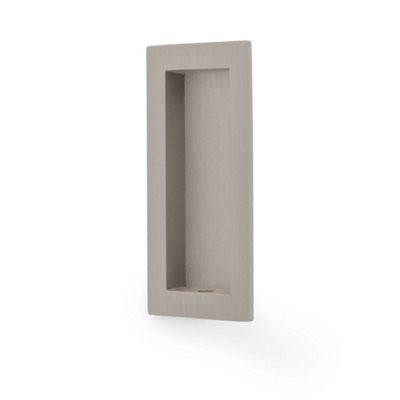 Alexander & Wilks Rectangular Flush Pull - 100X45mm - Satin Nickel