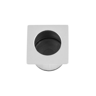 Alexander & Wilks Sliding Door Finger Edge Pull (Square) Polished Chrome