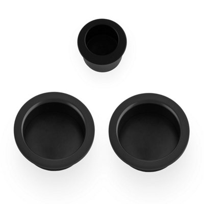 Alexander & Wilks Sliding door pull kit-Black