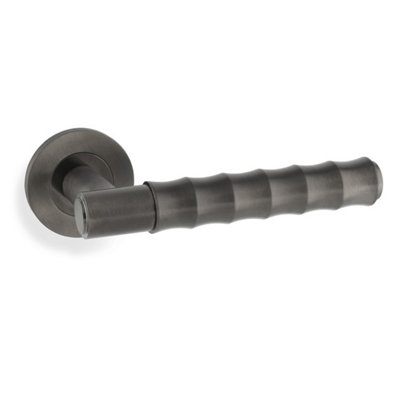 Alexander & Wilks Spitfire Bamboo Lever on Rose - Dark Bronze PVD