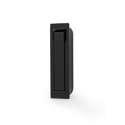 Alexander & Wilks Square Sliding Door Edge Pull - Black