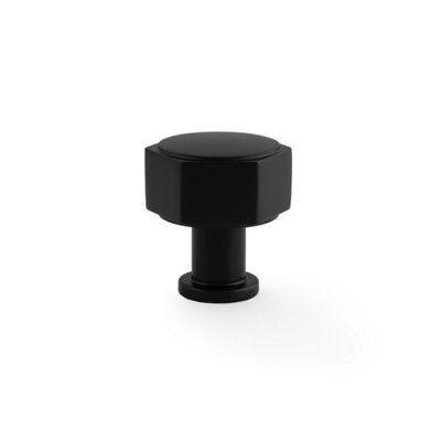 Alexander & Wilks Vesper Hex Cabinet Knob - Black
